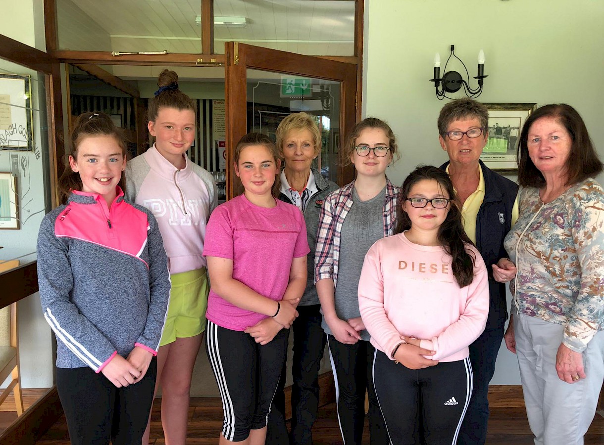 Nenagh Golf Club Junior Girls who participated in the Junior Girls Lady Presidents Prize.