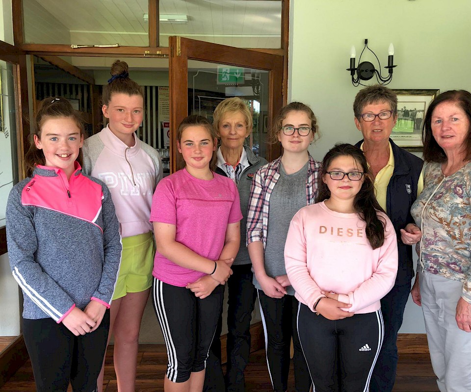 Nenagh Golf Club Junior Girls who participated in the Junior Girls Lady Presidents Prize.